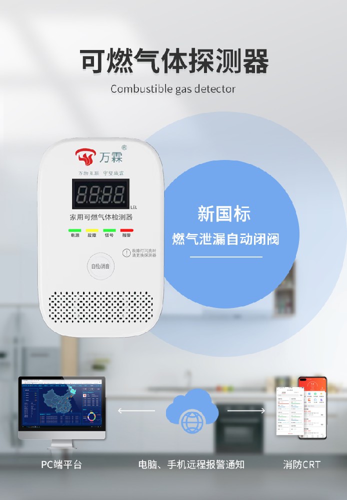 可燃气体探测器，家用，工业级