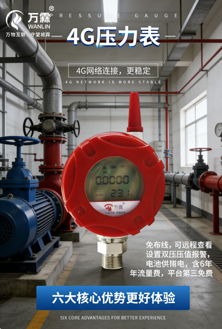 消防监测“智变”:WANLIN-770智能4G无线压.....