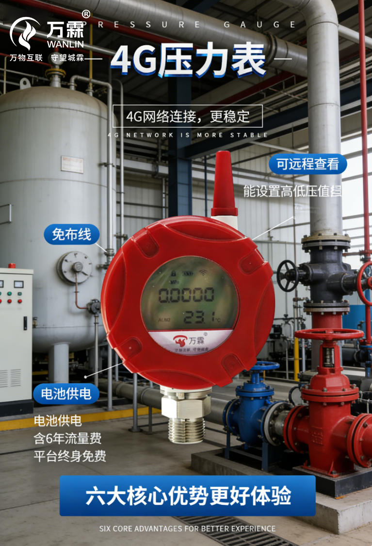 工业压力监测“新宠儿”:万霖4G压力表系列.....